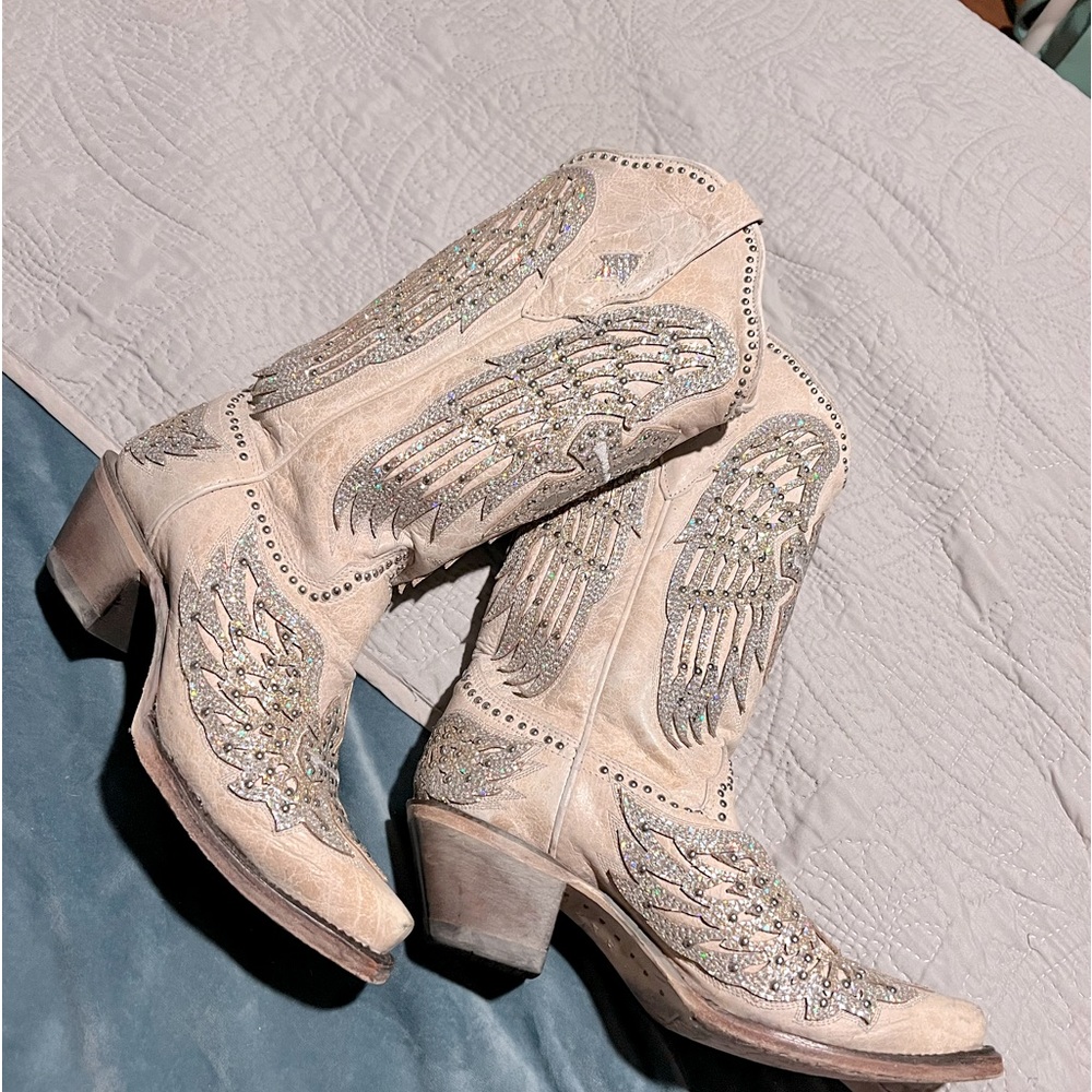 CORRAL WOMEN'S ANGELA WESTERN BOOTS - SNIP TOE